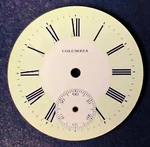 Antique 6S Columbia Enamel Pocket Watch Dial Mint Green & White Near Perfect. Fixed Price $24.95.
