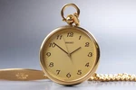 Vintage 1996 Mint Seiko 7N01-0020 Quartz Gold Dial 38MM Pocket Watch Japan. Fixed Price $59.99.