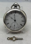 Elgin Pocket Watch, 18S, 15J, Grade 74, Hz Culver, Kw, Coin Silver Case,vtg 1871. Fixed Price $272.95.
