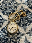 Westclox Pocket Watch Train Mechanical Wind Working Steam Engine Railroad Vtg. Fixed Price $35.00.