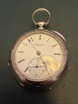 Rockford Vintage Coin Silver Full Hunter Mechanical Pocket Watch Roman Numerals. Fixed Price $581.00.