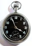 Military Style, B/metal S/case Elgin, GR:291, 7JS Open Face Pocket Watch,fwo. Fixed Price $106.61.