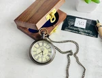 Personalized Real Pure Brass Pocket Watch With Vest Chain And Box Options. Fixed Price $24.40.