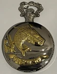 Fishing Quartz Pocket Watch No Chain Silver Gold. Fixed Price $9.95.