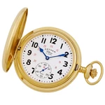 Gotham Men's Gold-tone Double Hunter 17 Jewel Mechanical Pocket Watch. Fixed Price $239.95.