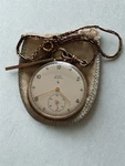 Antique Circa 1924 Elgin Grade 452 G. M. Wheeler Pocket Watch 12K 17J W/ Chain. Fixed Price $210.00.