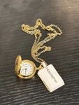 Stauer Pocket Watch ST-E8025GP-W1 Gold Tone W/ Chain Tag. Fixed Price $99.99.
