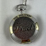 The Greatest Dad Pocket Watch Chain Clip Engraved Gold Silver Stainless Fmd Nwob. Fixed Price $20.00.