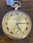 Working 14K Gold Fill South Bend Pocket Watch Usa 19 Jewels #9796516 Y0148. Fixed Price $300.00.