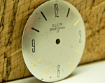 Beautiful Elgin Sportsman Pearl 17 Watch Dial 27.5MM Diameter New Old Stock. Fixed Price $29.00.