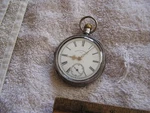 Antique Silver Waltham Traveler Pocket Watch. Fixed Price $199.99.