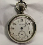 Waltham Stunning And Unusual 18S 21J Crescent Street Pocket Watch. Fixed Price $425.00.
