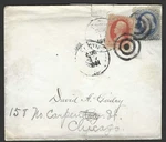 Us 1881 Sc 18-183 Tied Fancy Yarget Cancels Elgin Ill To Chicago. Fixed Price $72.99.
