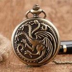 Pocket Watch Dragon Design Quartz W3. Fixed Price $16.16.