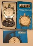 Vintage Leonidas Trackmaster Stopwatch Swiss Made W/ Box & Manual. Fixed Price $69.99.