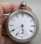 1882 Antique Pocket Watch A.w.co Waltham Keystone Silveroid Case Beveled Glass. Fixed Price $149.95.