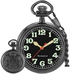 Pocket Alloy Hand Wind Mechanical Watches Men Arabic Numerals St.... Fixed Price $27.89.