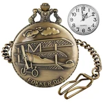 Bronze Vintage Style Men's Pocket Watch With Old-fashioned Airplane Design, W.... Fixed Price $25.73.