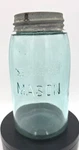 Antique Red-key Mason Jar Aqua Blue Glass Zinc Lid C1905 1915 Vintage. Fixed Price $49.75.
