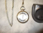 Dickies Pocket Watch On Chain With Case. Fixed Price $28.00.