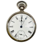 Antique 14S 1894 Waltham Roman 7 Jewel Mechanical Pocket Watch Nickel Usa. Fixed Price $158.20.