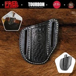Tourbon Black Leather Folding Knife Sheath Belt Carry Pouch Pocket Knives Holder. Fixed Price $16.73.