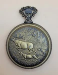 Vintage 1970S Westclox Elk & Dogs Hunting Scene Wind-up Pocket Watch *working*. Fixed Price $142.50.