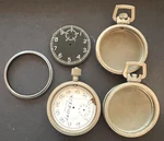 Antique 1940'S Elgin Bomb Timer Stop Watch Cases & Dials Parts/repair Bezel Lot. Fixed Price $29.95.