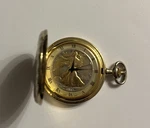 Vintage Walking Liberty Coin Half Dollar Pocket Watch Not Tested Needs Battery.. Fixed Price $38.00.