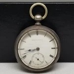 FAPW675 1872 Coin Silver Waltham Pocket Watch, P.s. Bartlett, 18S 11J, Running. Fixed Price $264.00.