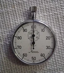 Minerva Mechanical Stopwatch Silver Time Measurement Handheld Metal. Fixed Price $50.00.