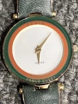 Vtg Gucci Paolo Swiss Quartz Watch Ltd #703 Green Red Bezel. Fixed Price $159.99.