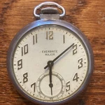 Vtg Everbrite-major By Ingraham Pocket Watch, Usa, Running, Sold As Is, Nr. Fixed Price $34.95.