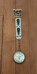 Antique Native American Beaded Watch Fob W/ Elgin Gold Pocket Pictorial. Fixed Price $150.00.