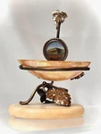 Palais Royal Pocket Watch Holder-worlds Fair-marble Stand-mop Ring Tray. Fixed Price $111.00.