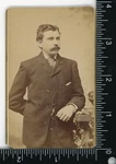 Antique Cdv Photo Mustached Man Wingard Studio Chicago Il C1880S. Fixed Price $15.99.