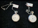 18S Waltham Model 1892 17J & Hampden 3 Lever Set Grade 58 Private. Fixed Price $450.00.