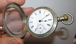 Antique 1884 Waltham Model 1877 Grade "sterling" 18S 7J Lever Set Pocket Watch. Fixed Price $165.00.