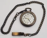 Details Pocket Watch DTL999PKT Bronze? Tone Case Band Chain Brown A4. Fixed Price $21.95.