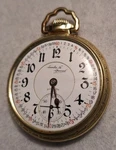 1916 Illinois Santa Fe Special Pocket Watch, 21J, 16S, Gr. 806, Monty Dial, Runs. Fixed Price $514.00.