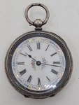 Antique Ornate 935 Sterling Silver Swiss Ladies Mechanical Key Wind Pocket Watch. Fixed Price $74.99.