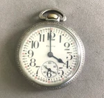 Elgin 16S 21J B&w Raymond Railroad Pocket Watch Needs Repair. Fixed Price $199.00.