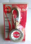 Coca Cola Keychain Clip On Quartz Watch White Dial W/ Red Center Factory Sealed. Fixed Price $9.96.