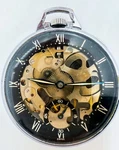 Vintage Swiss Girard Perregaux Shell Oil Skeleton Pocket Watch Working. Fixed Price $450.00.