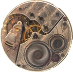1918 Elgin Pocket Watch Movement 20080798 Grade 386 16S 17J (qi). Fixed Price $39.95.