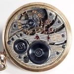 Illinois Sangamo Special 23 Jewel 16S Crosshatch Damaskeen Railroad Pocket Watch. Fixed Price $950.00.