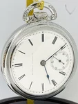 Transitional 1886 Illinois Grade 2 18S 17J Display Clear Back Pocket Watch Runs. Fixed Price $245.00.