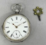 Antique Waltham Sterling Silver Pocket Watch - 1906 Vintage. Fixed Price $154.04.