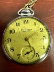 Ingraham Regis Pocket Wind Up Watch Brass Back Starts/stops Needs Repair. Fixed Price $49.99.