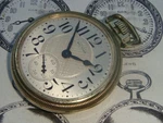 Waltham Crescent St. 21 J Railroad Grade Gf Pocket Watch 14K Model 1908 C1925. Fixed Price $570.90.